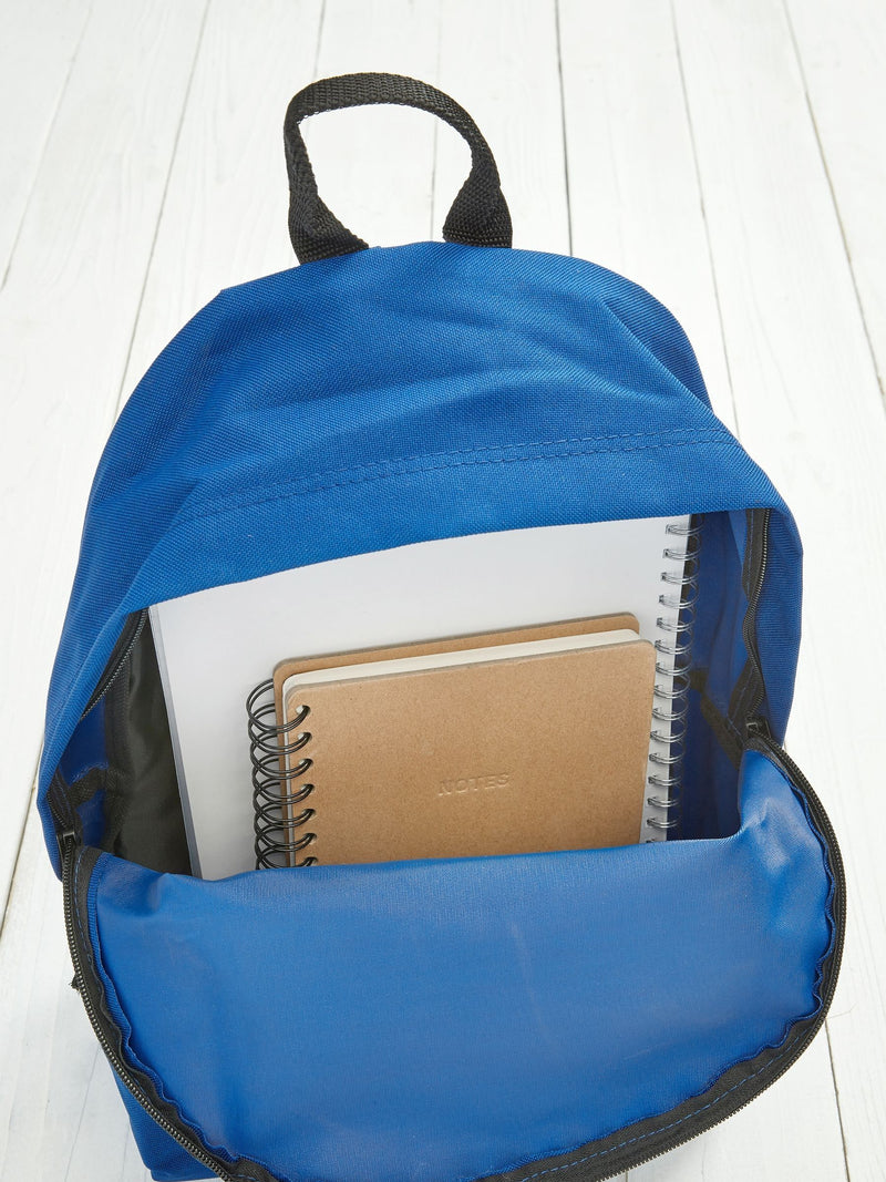 Loveabode backpack blue personalised rocket, UK version