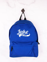 Next Loveabode Blue Personalised Backpack- Buy online at McGrocer