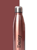 Loveabode personalised stainless steel water bottle 500ml (British brand)
