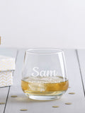 Loveabode La-Rock Personalised Tumbler Glass, imported from the UK