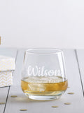 Loveabode La-Rock Personalised Tumbler Glass, imported from the UK