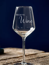 Next Loveabode Personalised Wine Glass with Name 37cl- Buy online at McGrocer