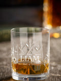 Loveabode Personalised Est. & Name Crystalite Glass 320ml, imported from the UK