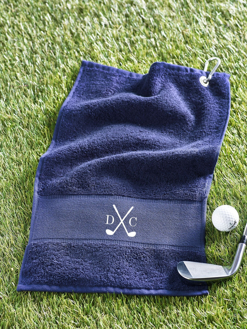 Loveabode personalised golf towel 40x60cm, imported from the UK