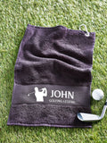 Personalised golf towel Golfing Legend 40x60cm, UK version