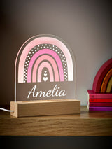 Next Loveabode Personalised Rainbow LED Night Light- Buy online at McGrocer