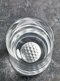 Loveabode personalised golf silhouette whisky tumbler 8oz, imported from the UK