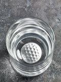 Loveabode personalised golf silhouette whisky tumbler 8oz, imported from the UK