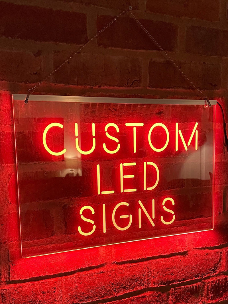 Loveabode custom LED sign multicolour music controlled 50cm x 30cm, UK version