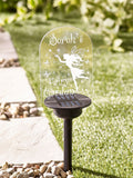 Loveabode personalised solar fairy garden stake sign 41cm, imported from the UK