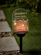 Next Loveabode Personalised Solar Flower Garden Stake Light 41cm- Buy online at McGrocer