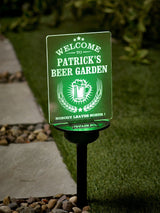 Next Loveabode Personalised Solar Beer Garden Stake Sign 41cm- Buy online at McGrocer