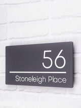 Next Personalised Modern Contemporary Acrylic House Sign 30x15cm- Buy online at McGrocer