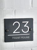 Loveabode rustic slate house sign 20x15cm, imported from the UK