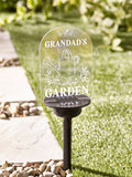 Loveabode personalised solar stake light No1 Gardener 41cm - British product