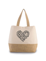 Next Personalised Natural and Leopard Print Jute Bag 30L- Buy online at McGrocer
