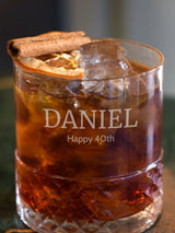 Next Loveabode Personalised Retro Looking Glass Decorative Cocktail Glass- Buy online at McGrocer