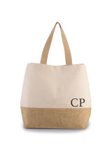 Next Personalised Natural Jute Canvas Tote Bag (29L)- Buy online at McGrocer