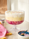 Pink Confetti Large Trifle Serving Bowl, imported from the UK