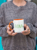 Next Star Editions Orange Personalised Gruffalo and Butterfly Insert Mug- Buy online at McGrocer