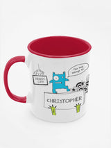 Next Star Editions Tom Gates Red Personalised Emergency Biscuits Mug 11oz- Buy online at McGrocer