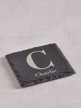 Next Personalised Initial Slate Coaster- Buy online at McGrocer