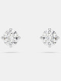 Delicate Rhodium-Plated Stud Earrings
