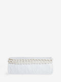 Shabby Chic white floral matelasse throw 150x200cm, imported from the UK
