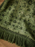 French Connection green Kabir printed throw 150x120cm, imported from the UK