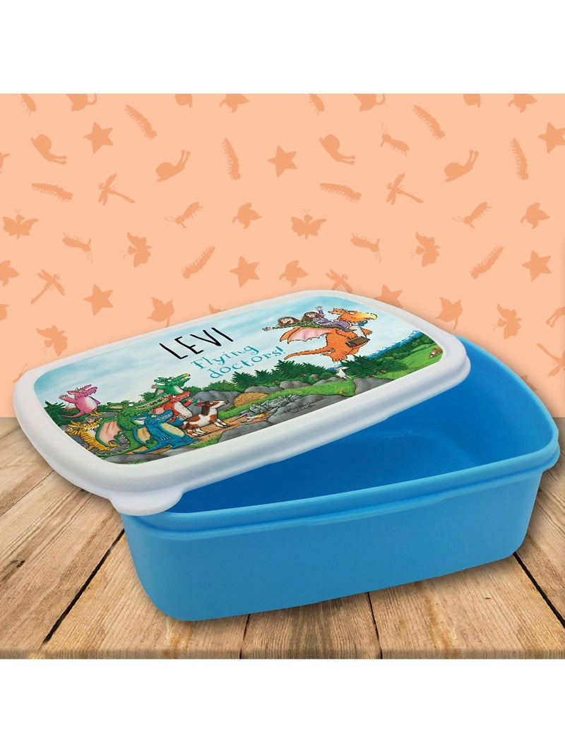 Star Editions personalised Zog black lunchbox (British brand)