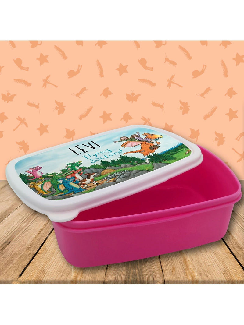 Star Editions personalised Zog black lunchbox (British brand)