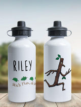 Next Star Editions Personalised Stick Man Running White Water Bottle 500ml- Buy online at McGrocer