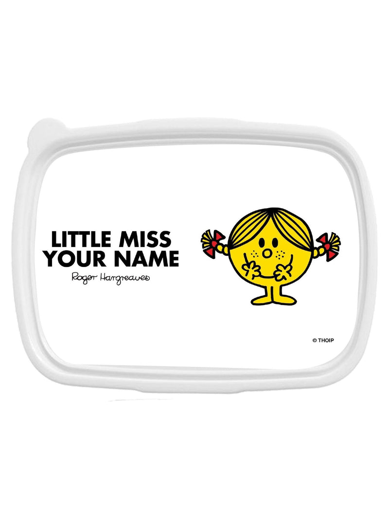 Star Editions personalised Little Miss blue lunchbox, imported from the UK