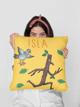 Next Star Editions 100% Cotton Personalised Stick Man Running Cushion 40x40cm- Buy online at McGrocer