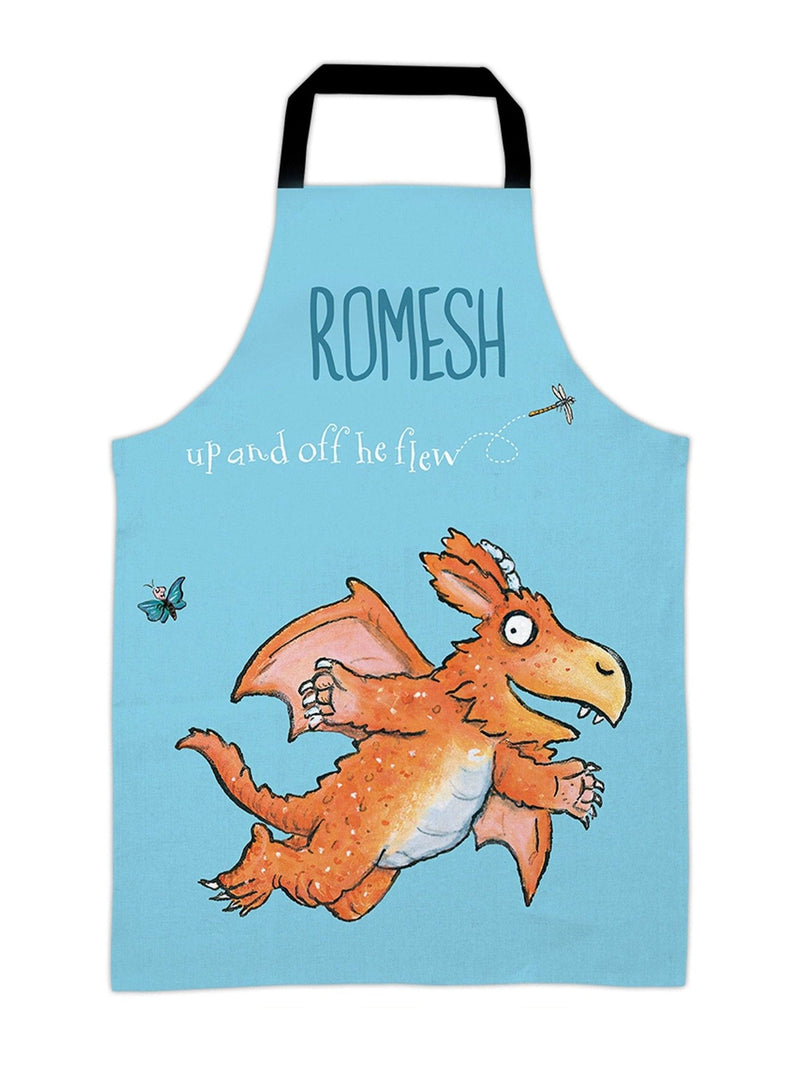 Star Editions personalised Zog apron for children, UK version
