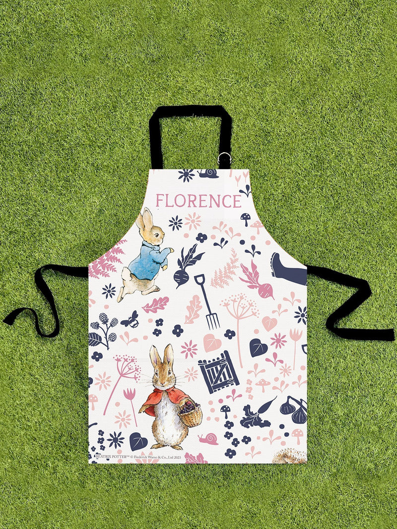 Star Editions personalised Pink Peter Rabbit apron 60x40cm (British brand)