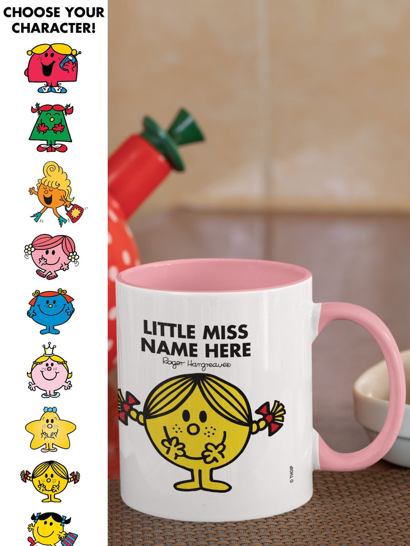 Star Editions personalised Little Miss colour handle mug, imported from the UK