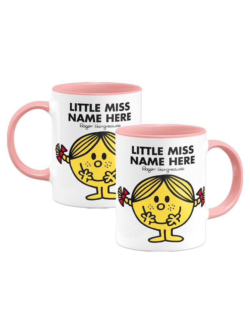 Star Editions personalised Little Miss colour handle mug, imported from the UK