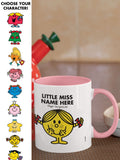 Personalised Little Miss Colour Handle Mug by Star Editions