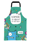 Star Editions personalised Tom Gates apron 60x40 cm, UK version