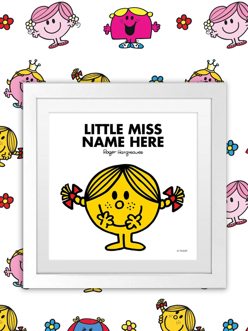 Star Editions framed Little Miss art print 20x20cm, imported from the UK