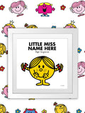 Star Editions framed Little Miss art print 20x20cm, imported from the UK