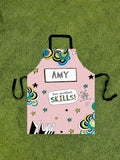 Star Editions Tom Gates personalised pink apron 70x90cm (British brand)