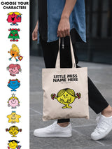 Next Star Editions 100% Cotton Little Miss Cream Personalised Tote Bag- Buy online at McGrocer