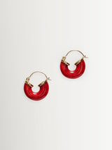 Next Anni Lu Pink Petit Swell Hoop Earrings 18 x 4 mm- Buy online at McGrocer