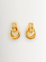 Next Anni Lu Gold Tone Triplet Earrings- Buy online at McGrocer