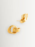Anni Lu gold tone triplet earrings 14x22mm - British product