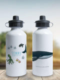 Star Editions personalised The Snail and the Whale water bottle 500ml (British brand)