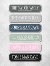 Next Loveabode Personalised Vintage Road Sign White Wall Art 50cm x 13cm- Buy online at McGrocer