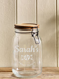 Personalised sweet jar 1500ml, imported from the UK